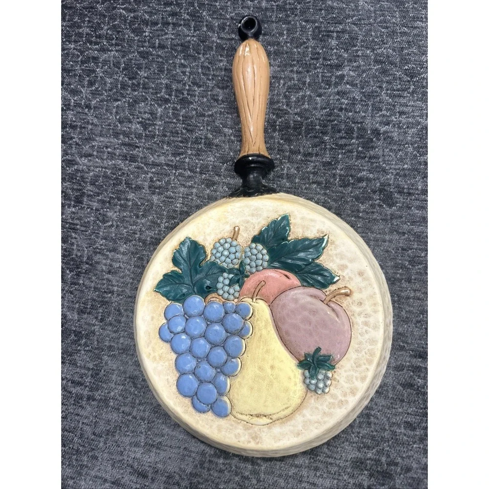 3 piece vintage 1995 set of Homco/Home Interiors kitchen wall decor plaques